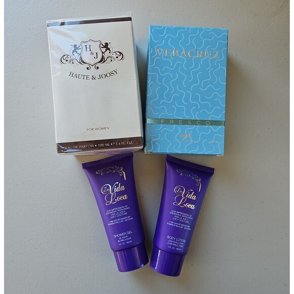 Fragrance Skincare Bundle 4 pcs Haute & Joosy Veracruz La Vida Loca New!